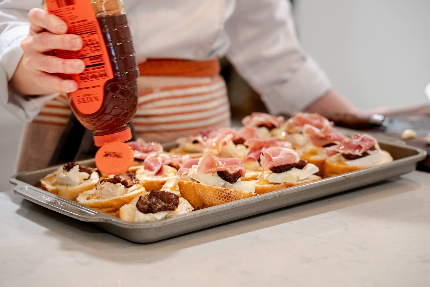 Garnishing Crostini